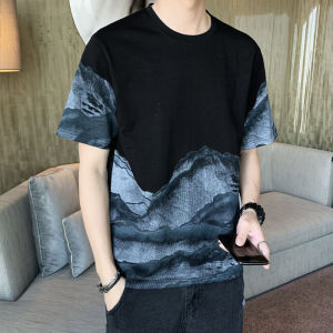 KDAShop แนะนำ❤️‍🔥เสื้อยืดผู้ชาย เสื้อแขนสั้น ผ้านิ่มใส่สบาย มีให้เลือก4สีแบบเท่ๆ แต่งลายภูเขาอาท สุดๆๆบอกเลยงานนี้สวยดีคุ้มราคาสุดๆๆ❣️