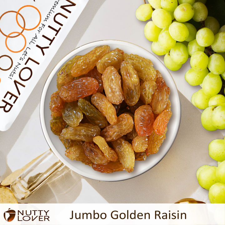 1KG Nutty Lover Premium Jumbo Golden Raisin USA (2 x 500gram) Lazada