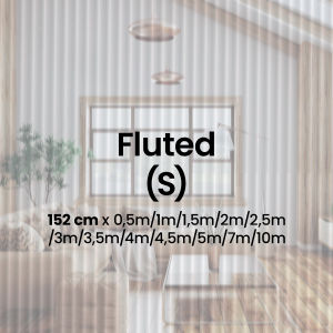 ALPHAMAX Fluted/Morru Sticker | Sticker Kaca Fluted/Morru Jendela | Sticker Kaca Fluted/Morru Pintu