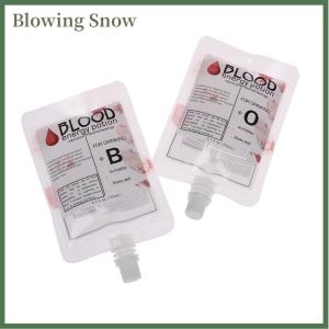 Blowing 10x Halloween Cosplay Drink Bags Blood Pouch Props Zombie Beverage Drink Bags