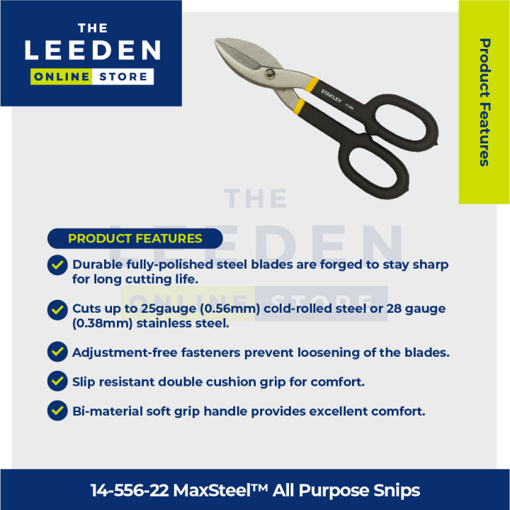 Stanley%2014-556-22%20MaxSteel%20Snip%20-%20All%20Purpose%2010"%20-%20Image%202