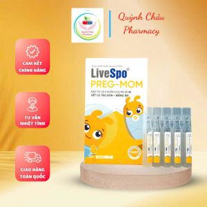 Bào tử lợi khuẩn Preg mom - Hỗ trợ diều tr táo bón  tiêu chảy  rối loạn tiêu hóa cho mẹ và bé - Hộp 20 ống