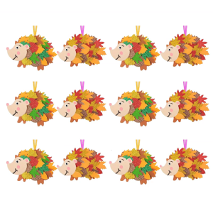 Handmade Felt Hedgehog Ornament Autumn Handmade Craft Kits For Fall Party Decorations And Home Hanging