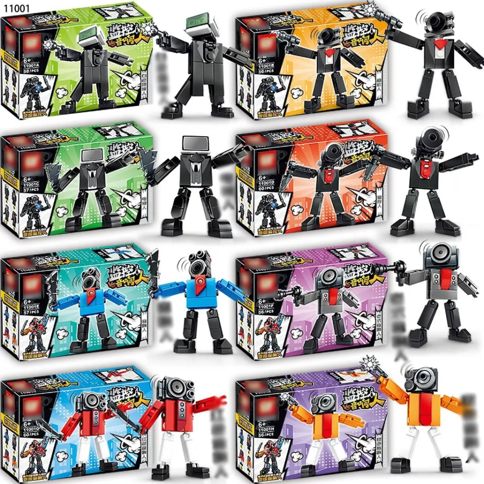  Skibidi Toilet Man Toy Building Set, Titan Speaker