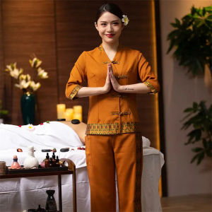 ความงามเครื่องแบบผู้หญิง SLIM FIT ช่างเทคนิคชุดสําหรับนวดเท้าสปาและเสื้อผ้าทํางานความงาม