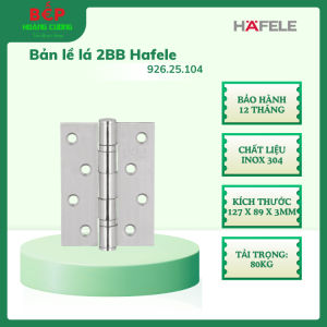 HAFELE Bản lề lá 926.25.104 - Tải Trọng 80kg Bảo Hành 12 Tháng Chất Liệu Inox 304 Kích Thước 127x89x3mm - CHB