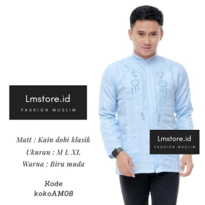Lmstore.id Koko Pria Lengan Panjang Kurta Klasik Doby Koko Pria Terbaru Bagus