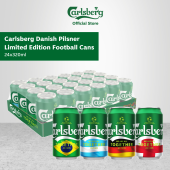 Carlsberg Danish Pilsner Beer Cans Football Edition (24 x 320ml)