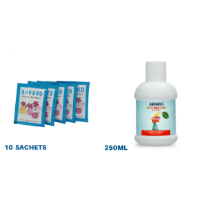 ANDGRO Cut Flower Food (10 Sachets of 5gm) + ANDGRO Cut Flower Food (250ml)