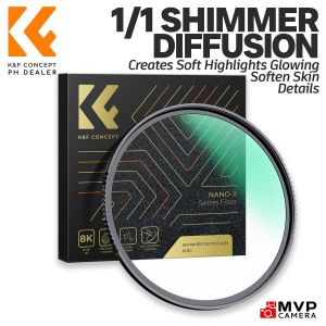 K&F KF CONCEPT Shimmer Diffusion Lens Filter Nano-X Glimmer Glass Effect 28-layer Coating MVP CAMERA