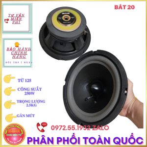 Loa bass 20 BMB  từ 125 công suất 200w gân mút chất lượng cao- giá 1 loa