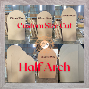 ALife World Half Arch Wedding Backdrop Grad A Half Arch Background Signboard Event Birthday Party Welcome Signboard Half Moon Photobooth BOARD ONLY