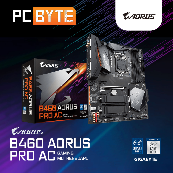 Gigabyte B460 Aorus Pro AC - LGA1200 ATX Motherboard | Lazada