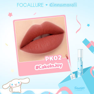 FOCALLURE X Sanrio Liquid Matte lipstick Long lasting Lightweight #CakeInJoy