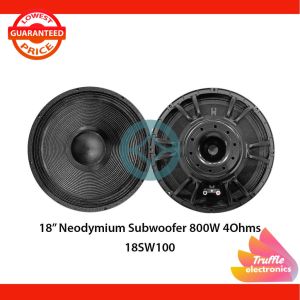 18" Epic Sound Neodymium Subwoofer 4Ohms 800W With 100mm Voice Coil - 18SW100