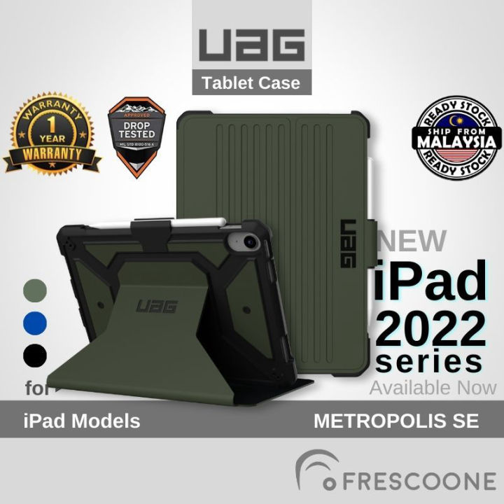 {hot} UAG iPad Pro 11 inch (6th 5th 4th 3rd 2nd Gen) iPad  5/6/7/8/9/10/iPad Air 2/3/4/5 Case Rugged Heavy Duty Protective Cover Folio 