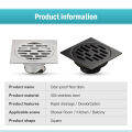 【DR】Bathroom Floor Drain Stainless Steel Backflow Preventer With Trap Anti Odor Floor Drain Cover. 