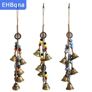 [COD] EHBqna SPORTS ระฆังแม่มดสำหรับลูกบิดประตูสำหรับการป้องกัน-หินจักระคริสตัลรักษาฮวงจุ้ยเครื่องประดับแขวนตกแต่งแม่มดต่างระฆัง