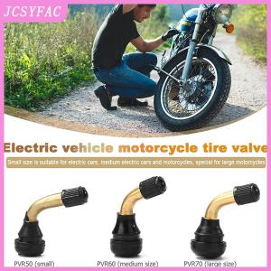 JCSYFAC 1pcs Tubeless Tyre Valve Stems For Electric Scooter Bike Degree Air Tyre Valve Stem For Motorcycle Dirt Bikes