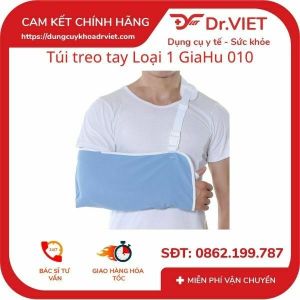 Túi treo tay loại 1 GIAHU 010 - Túi treo tay được thiết kế nhằm hổ trợ tay ở trạng thái nghĩ đồng thời hỗ trợ sau chấn thương gãy xương ở cẳng tay khớp vai cánh tay hoặc khuỷu tay đã được xử lý bó bột hoặc không.