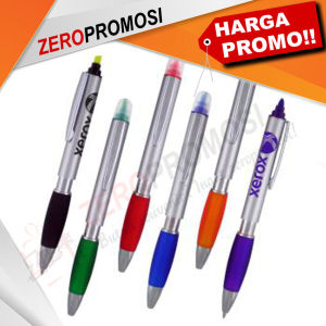 Souvenir Pen Plastik Highlighter Bisa Cetak Logo