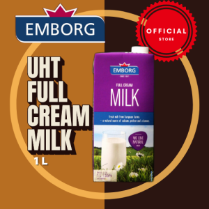 EMBORG Full Cream Milk 3.5% (1Lx3 and x6) - Delicious & Nutritious Milk from European Cows