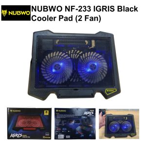 ร้านแนะนำ NUBWO Gaming Cooler Pad NF-233 ระบายความร้อนได้ดีเยี่ยม พัดลมโน็ตบุ๊ค 2ใบพัด ไฟสีฟ้าสวยๆ รับประกัน 1ปี
