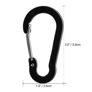 10Pcs Buckle Spring Snap Hook Clip Aluminium Alloy Carabiner Spring Buckle For Outdoor Camping