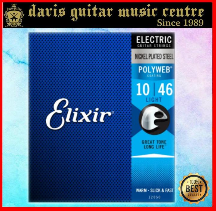 Elixir 10 46 Electric Nickel Plated Steel Strings with POLYWEB