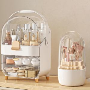 Makeup Organizer Skincare Holder Bathroom Counter Organizer Storage Cosmetic Display Cases Teen Girl Gifts Trendy Stuff Make up Organizers