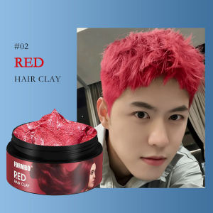 Formbo hair color wax temporary for women men Instant washable hair dye 6 colors diy hairstyle mud molding paste sand dragon hair wax styling one-time hair dyeing professional dye cream haircare
