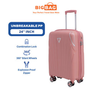 BIG BAG Prime 24" (PP) Polypropylene Luggage 24 Inch Unbreakable Luggage Bag Travel 24 Inch Suitcase Beg Bagasi