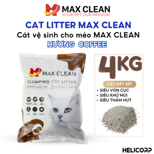 [1 tải 6 bịch=24Kg] Cát Mèo Cát Vệ Sinh Cho Mèo Max Clean