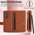 Cover For Samsung Galaxy Z Fold 5 3 4,Lanyard Crossbody Pen slot Multi Card Wallet Shoulder Strap Case Luxury PU leather. 
