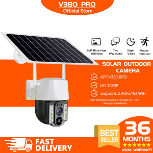 V380 PRO Solar cctv camera for house HD 1080P Dual Lens indoor and outdoor cctv wireless connect phone wifi connect 360° connect