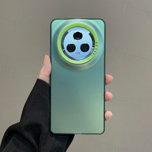 Jingsanc Laser Matte Casing For Honor Magic 5 5G/Honor Magic 5 Pro 5G/Magic 6 Pro Phone Case Hard Acrylic Bumper Shockproof Camera Protection Simple Back Cover A46-2