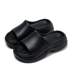 [Free Shipping] Thick-soled womens summer fashion slippers for outdoor wear 2026 new model home indoor high-heeled height-increasing slippers for women