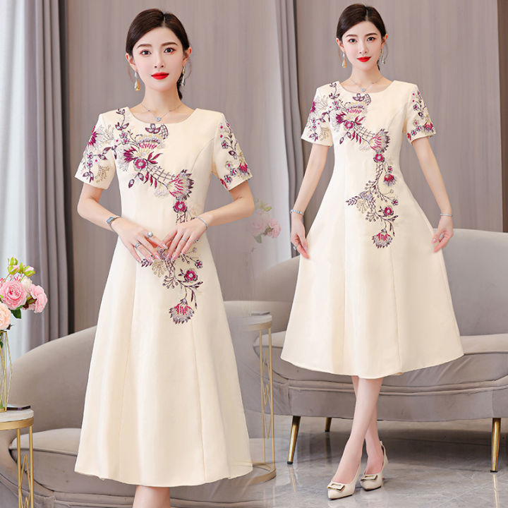 2023 summer new fashion mother noble wedding dress evening dress