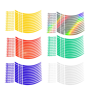 Wheel Rims Reflective Stickers Cycling Reflector for Mountain Bike Wheel Rims Cycling Safety Decals Tape Enduring