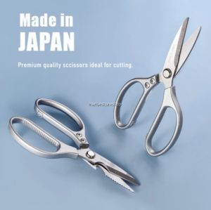 Made in Japan Multifunction Stainless Steel Kitchen Scissors heavy duty bone cutting bottle