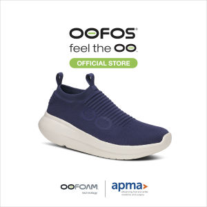 OOFOS Mens Oomy Zen Navy รองเท้าเพื่อการฟื้นฟู