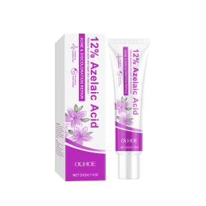 OUHOE Azelaic Acid Acne-Fighting Repair Cream Soothes Redness and Closed Comedones Controls Oil Fades Red and Dark Acne Marks Repairs Acne-Prone Skin Barrier Cream 20g