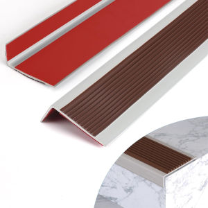 Karet Ujung Tangga Lis Tangga Pengaman Anti Slip Type L Import Stepnosing Karet Dengan Perekat 3M