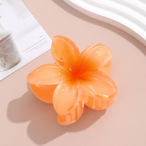 TAS  Jepit Rambut Motif Bunga  Aksesoris Rambut Elegan Wanita  Jedai Model Bunga Kamboja  Cute Hair Clips Korean Style