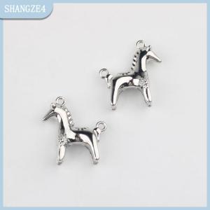 【SHANGZE4】 2pcs hợp kim Pony Mặt dây chuyền động vật Ngựa Charms tự làm vòng cổ bông tai vòng tay phụ kiện Keychain làm đồ trang sức làm bằng tay