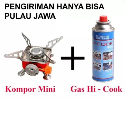 Paket Lengkap [ FREE 1 PC TAS ] Kompor Camping Gas Kotak Mini Portabel Stove / Kompor Gunung dan Gas