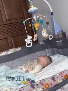 2025 Đồ chơi nhạc xoay cho giường chuông cho bé đồ chơi an ủi treo di động cho trẻ sơ sinh phát triển nhận thức phụ kiện thời gian chơi 0-1 tuổi