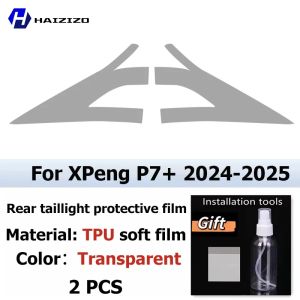 Kail For XPeng P7+ 2024-2025 Smoke Black TPU Taillight Film Anti-Scratch & UV Resistant Easy Install Vinyl Wrap Kit refit 2B5Z7