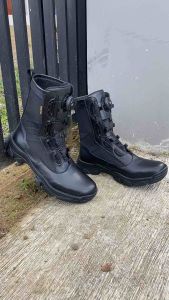 SEPATU PDL TALI PUTAR POLRI MERK BROTRHER KULIT SAPI SOLE BRAVO