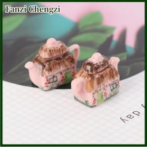 Fanzi Lovely Porcelain Cup Water Kettle Tableware 1/12 Miniature Dollhouse Kitchen Toy